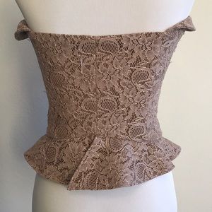 Mason Tops - Mason gold strapless top Mason Tops - Mason gold strapless top